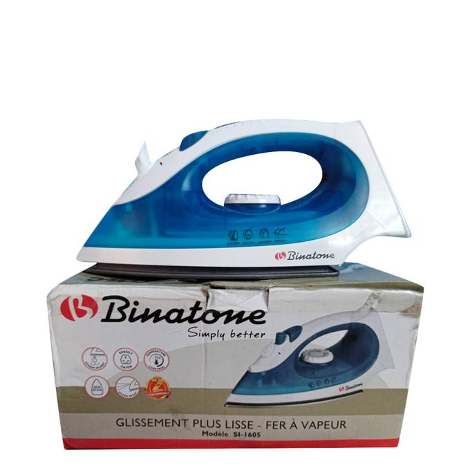 Binatone Fer à Repasser à Vapeur SI-1605 Bleu/Blanc