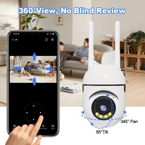 Caméra de surveillance WiFi Full HD 360°