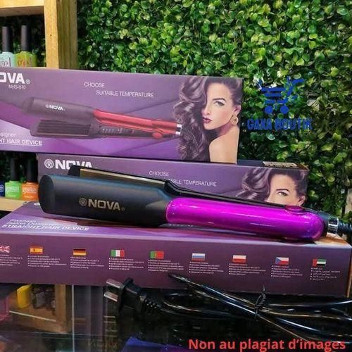 Generic Lisseur à Cheveux Professionnel Haute Gamme Rouge Noir