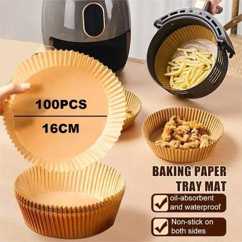Generic 100 Pièces Papier Cuisson Antiadhésif pour Air Fryer