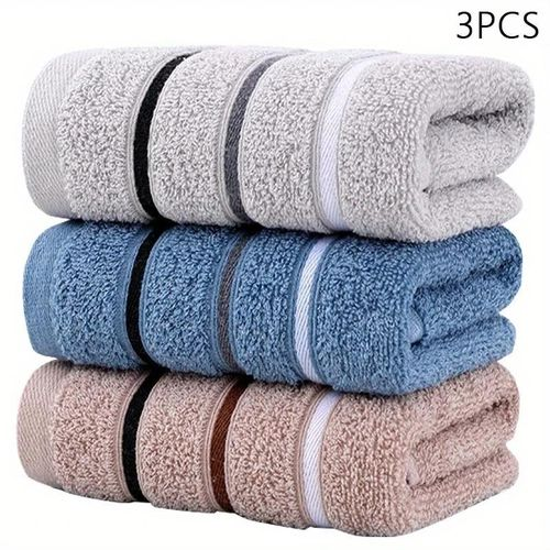 Generic Lot de 3 Serviettes de Luxe Douces et Absorbantes