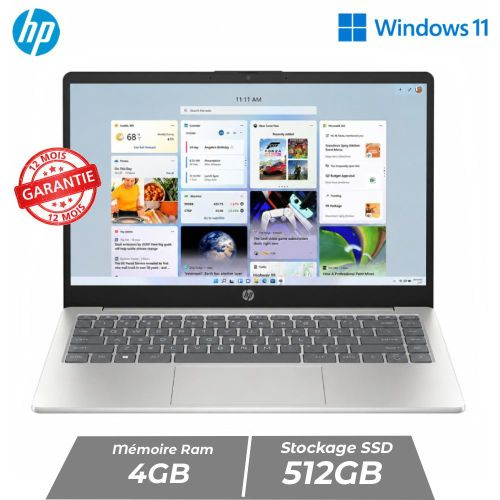 HP Notebook 14 Dual Core 4 Go RAM DDR5 512 Go SSD