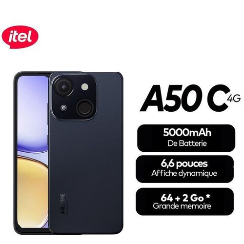 Itel A50C 4G 64 Go 2 Go RAM Noir
