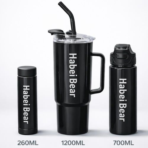 Kitcha Set de 3 Bouteilles d’Eau 1200 ml, 700 ml et 260 ml