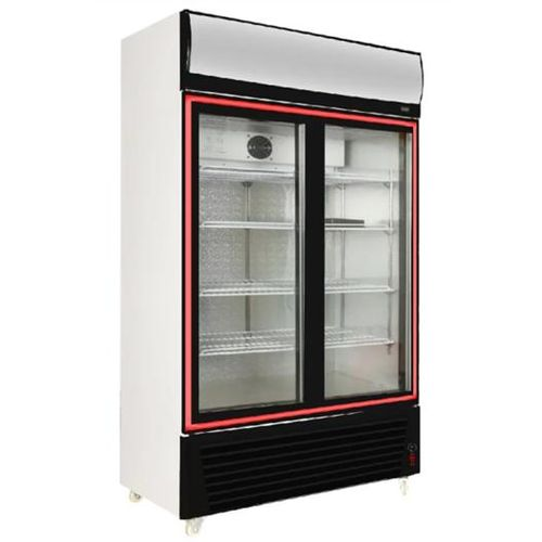 Nasco Refroidisseur Vertical 1300 L 2 Portes Vitrées