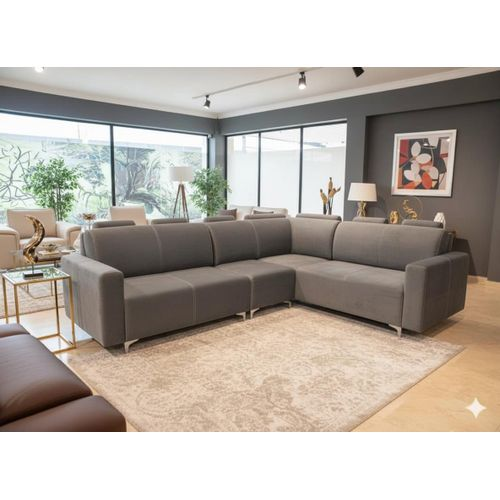 Simo Fauteuil Salon d’Angle Vegas 6 Places Gris
