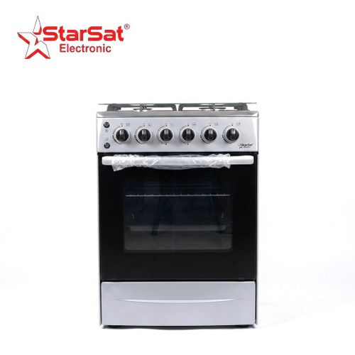 StarSat Cuisinière à Gaz Automatique 60 x 60 BL3 4 Feux