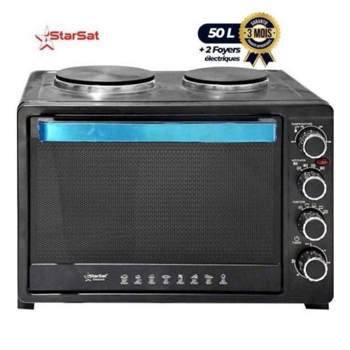StarSat Mini Four Électrique 50 L avec 2 Plaques Chauffantes